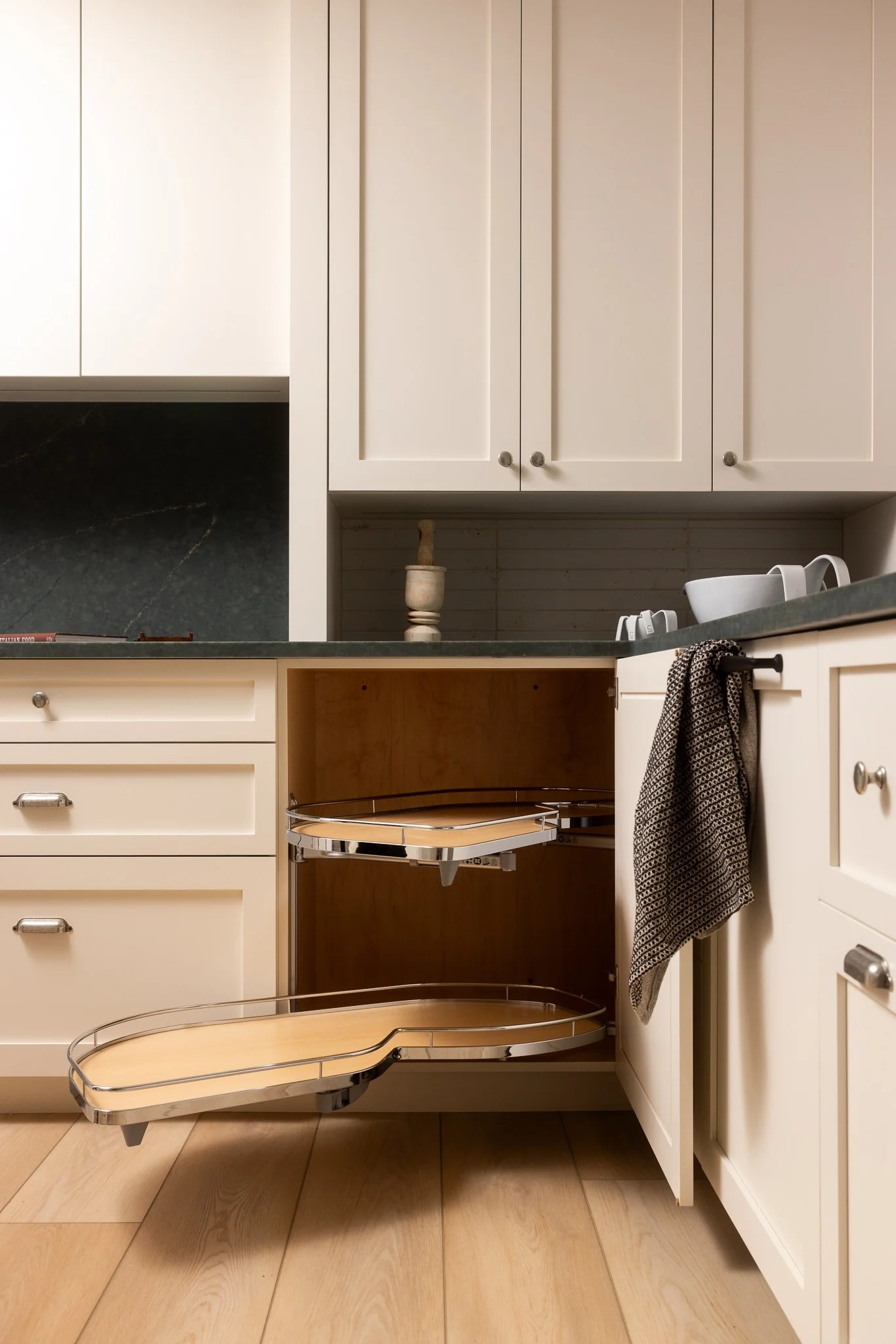 custom kitchen corner cabinet pullout storage philadelphia kitchen design