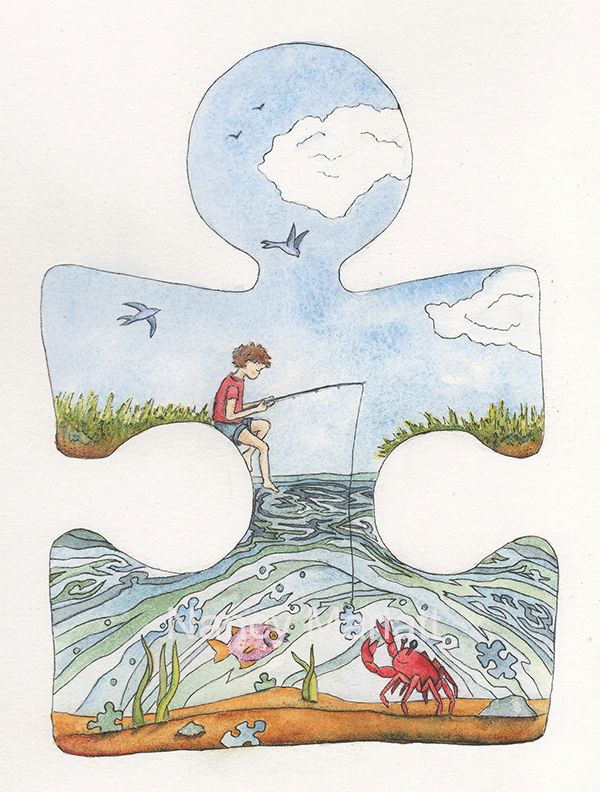 A Boy With His Fishing Pole