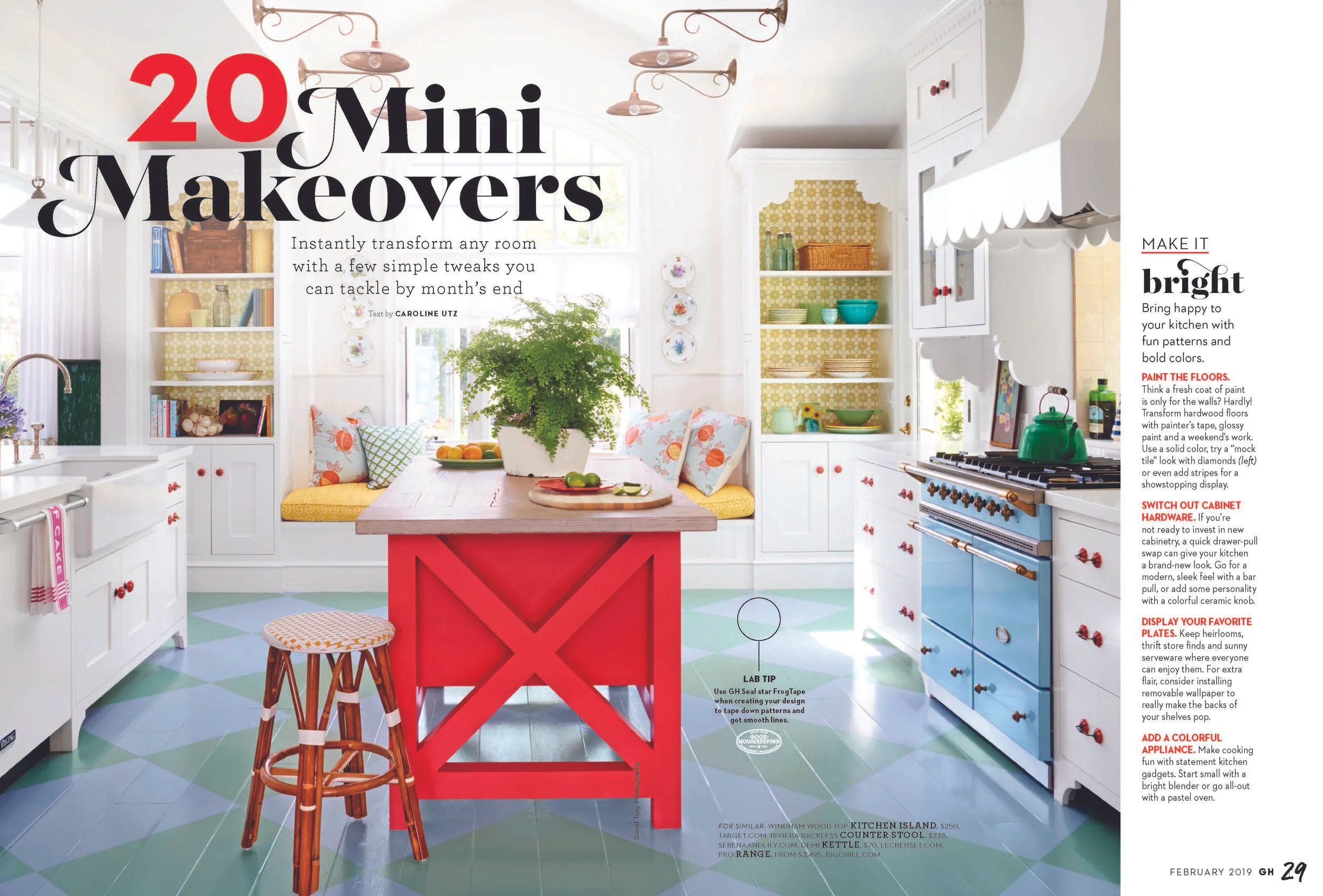 20 Mini Makeovers // Good Housekeeping February Home Feature 2019