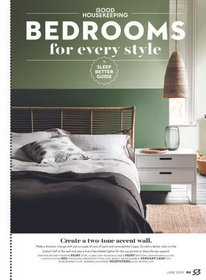 Bedrooms for Every Style // Good Housekeeping June 2019