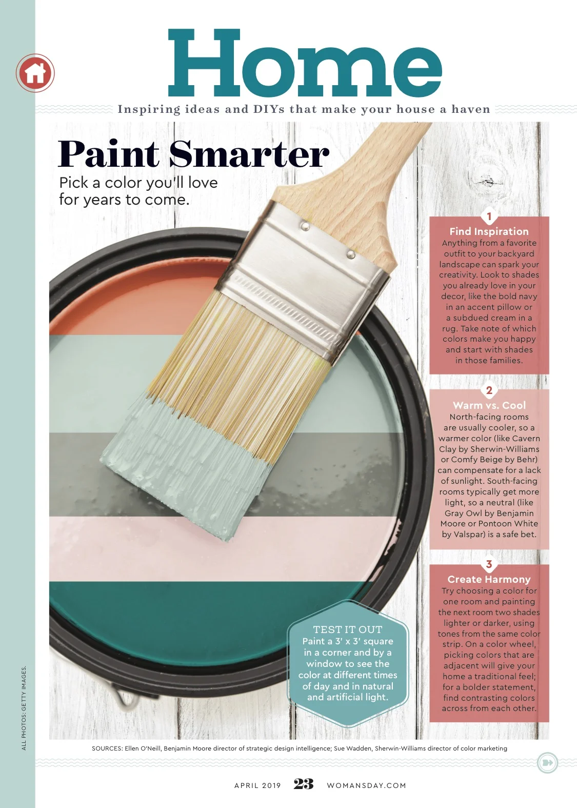 Paint Smarter Home Opener // Woman's Day April 2019