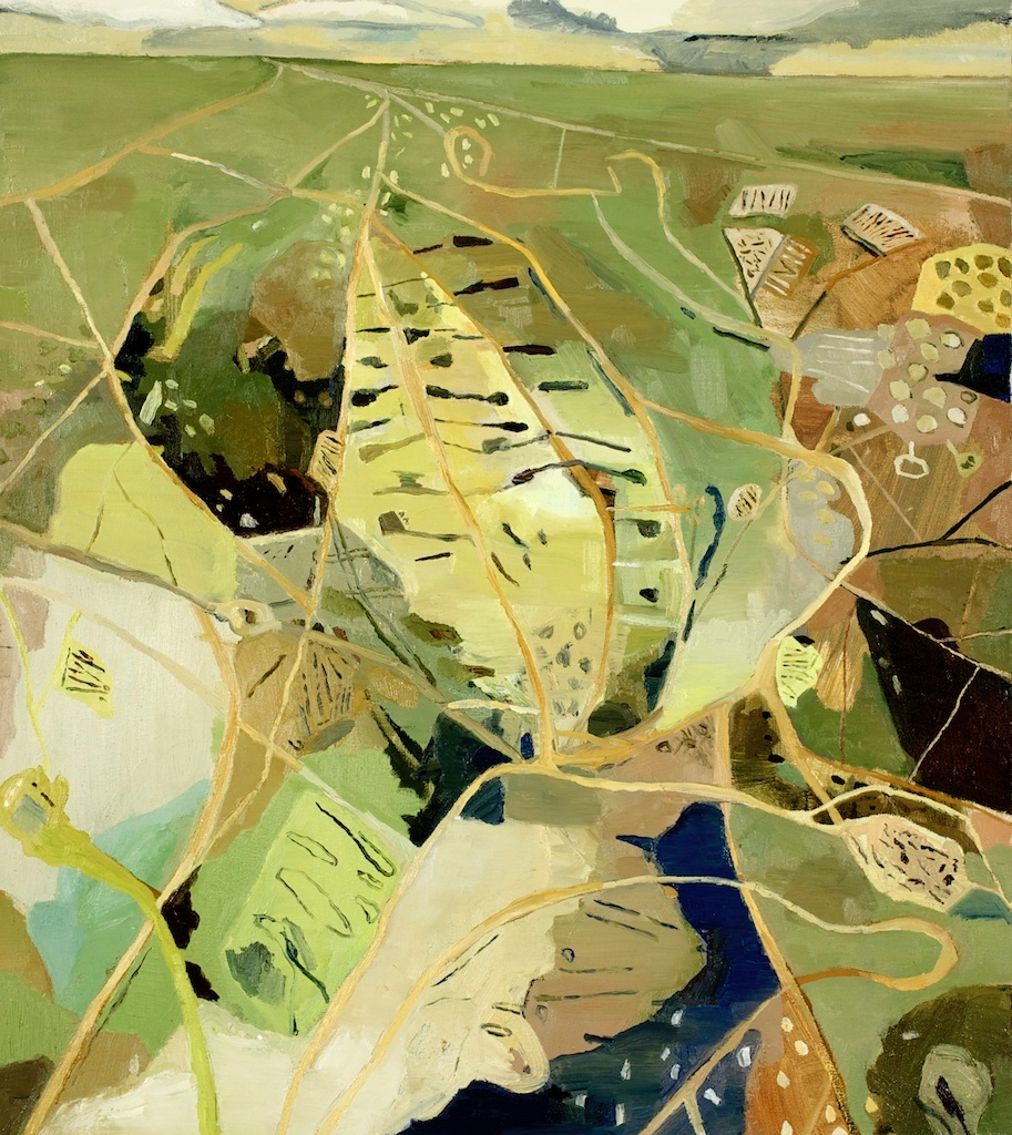  In the Year 2000, oil on canvas, 34 x 30 inches, 2014. 