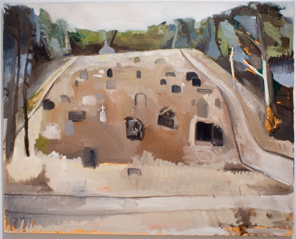  Cemetery, oil on canvas, 48 x 60 inches, 2010 