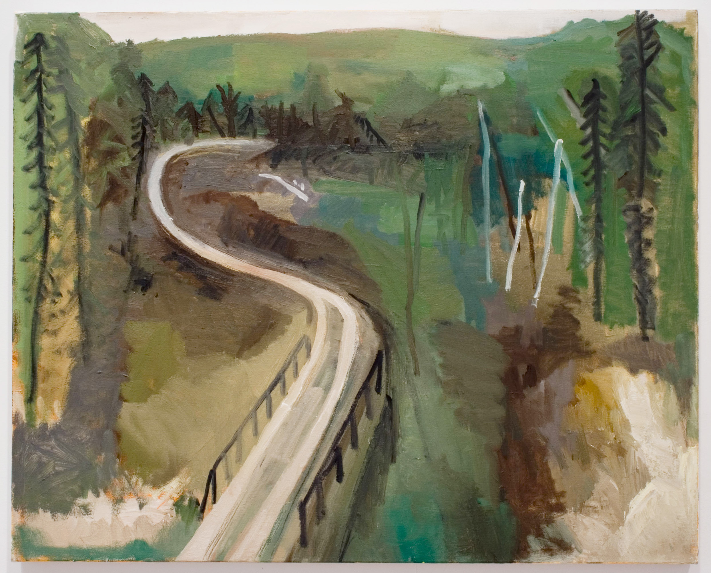  Logging Road, oil on canvas, 24 x 30 inches, 2010. 