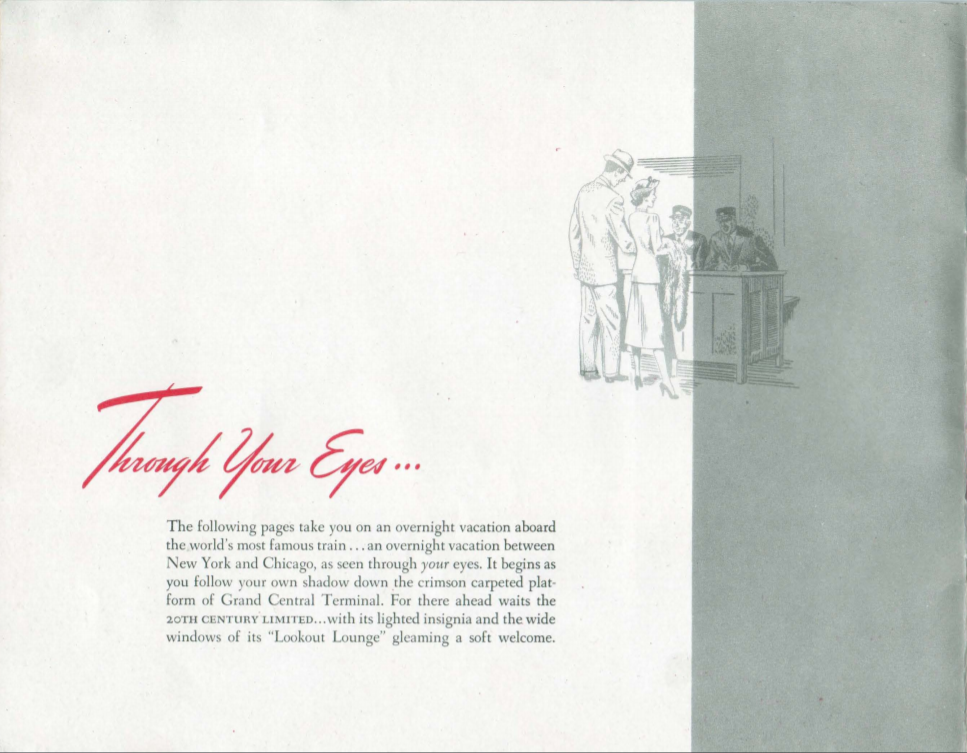  From a 1948 advertising booklet titled  The Book of the Century .  Click here  to view the whole pamphlet on streamlinermemories.info. 