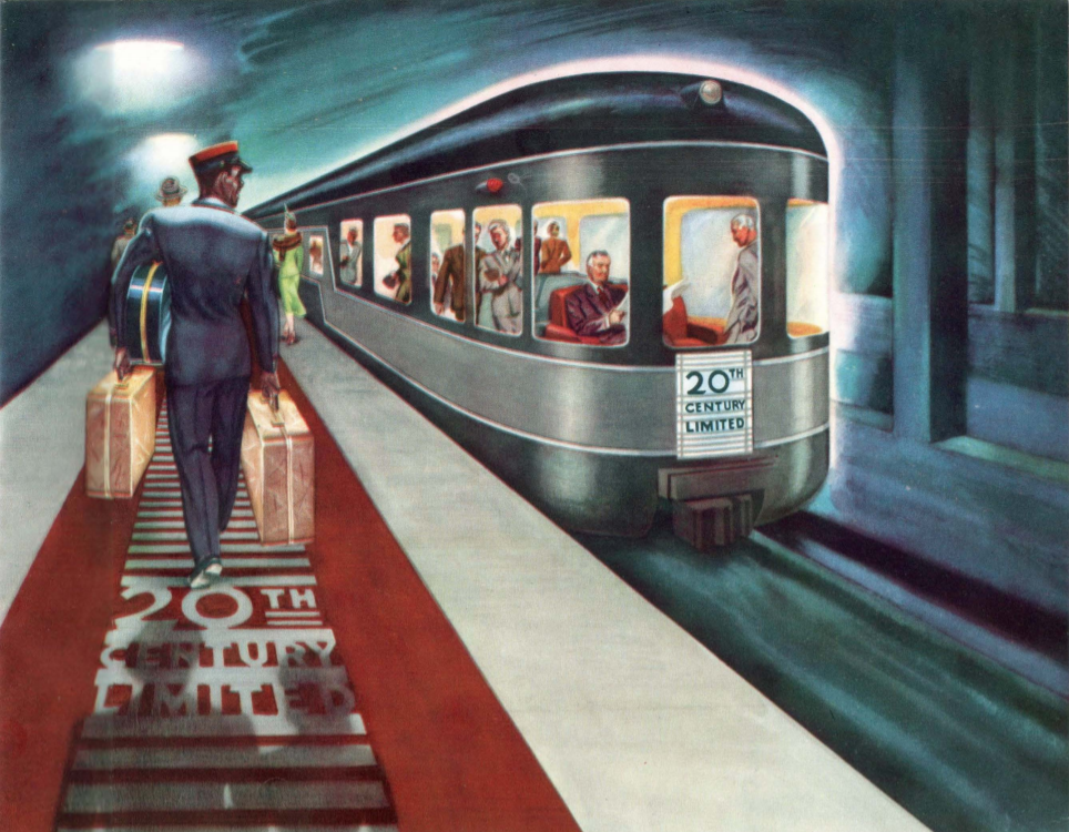  From a 1948 advertising booklet titled  The Book of the Century .  Click here  to view the whole pamphlet on streamlinermemories.info. 