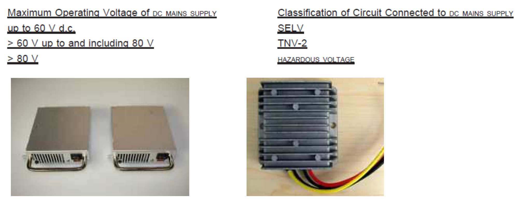 DC/DC power supply 產品範例 