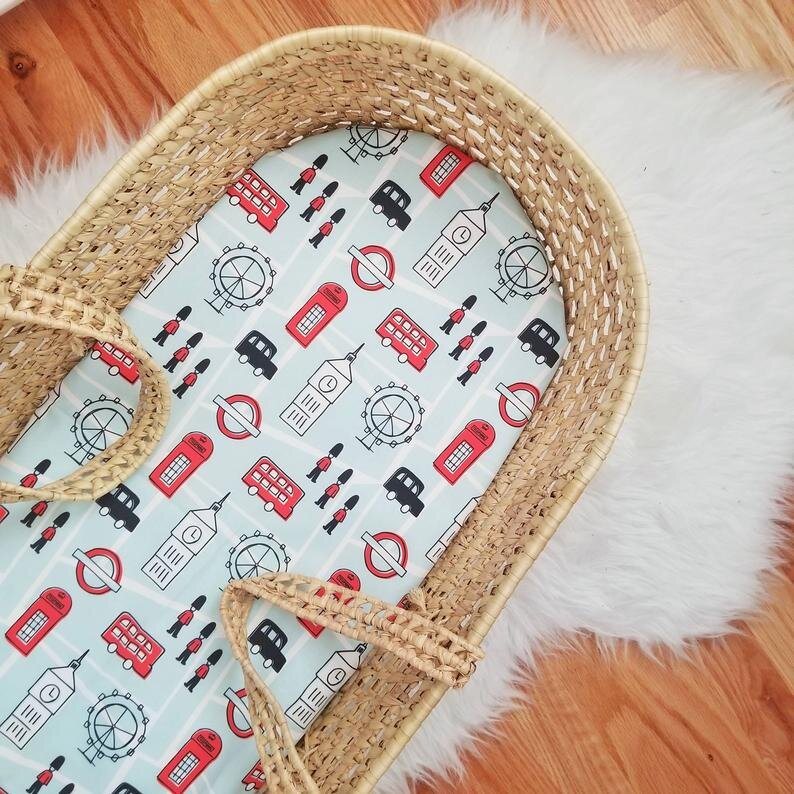 London Landmark Crib Sheets