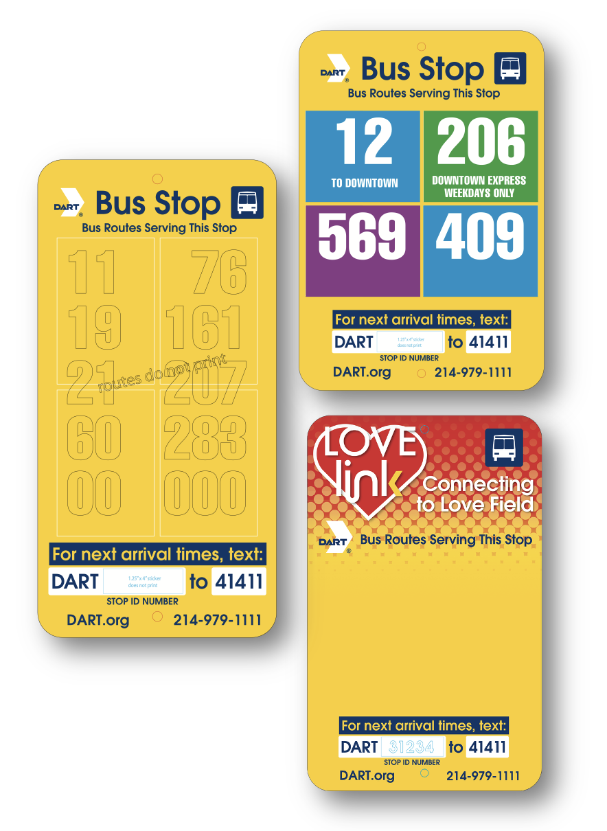 Prior Bus Stop Signs