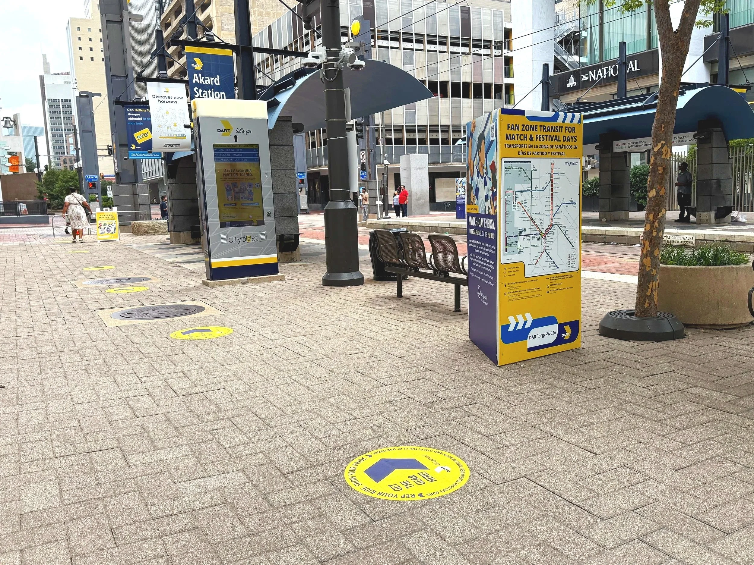 DART World Cup Wayfinding Triad and Floor Graphics