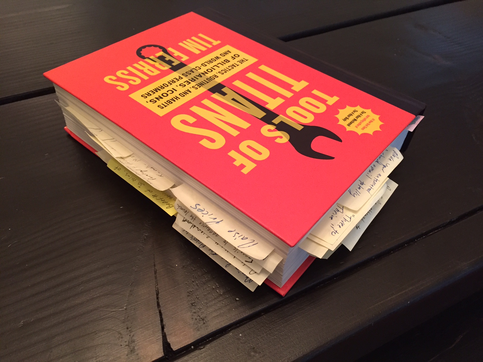 Lots of post-its! 