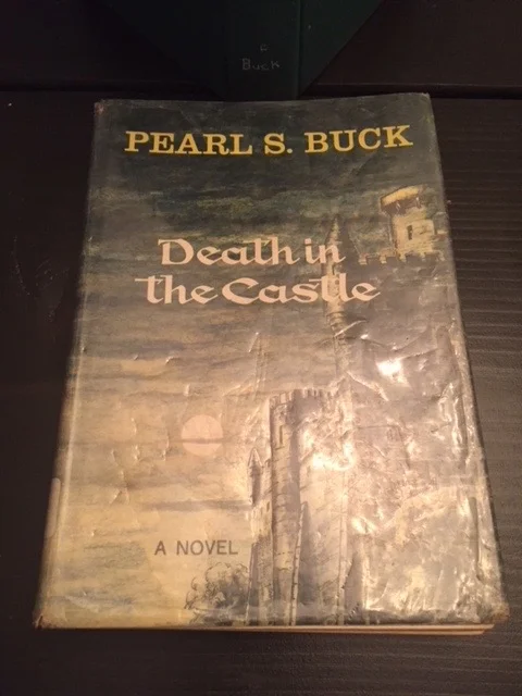 Death in the Castle is a former library book, and comes with full original contents retained. Complete with plastic cover; interior library description blurb; and original date due card, it is like getting a secret diary and a book - all in one!