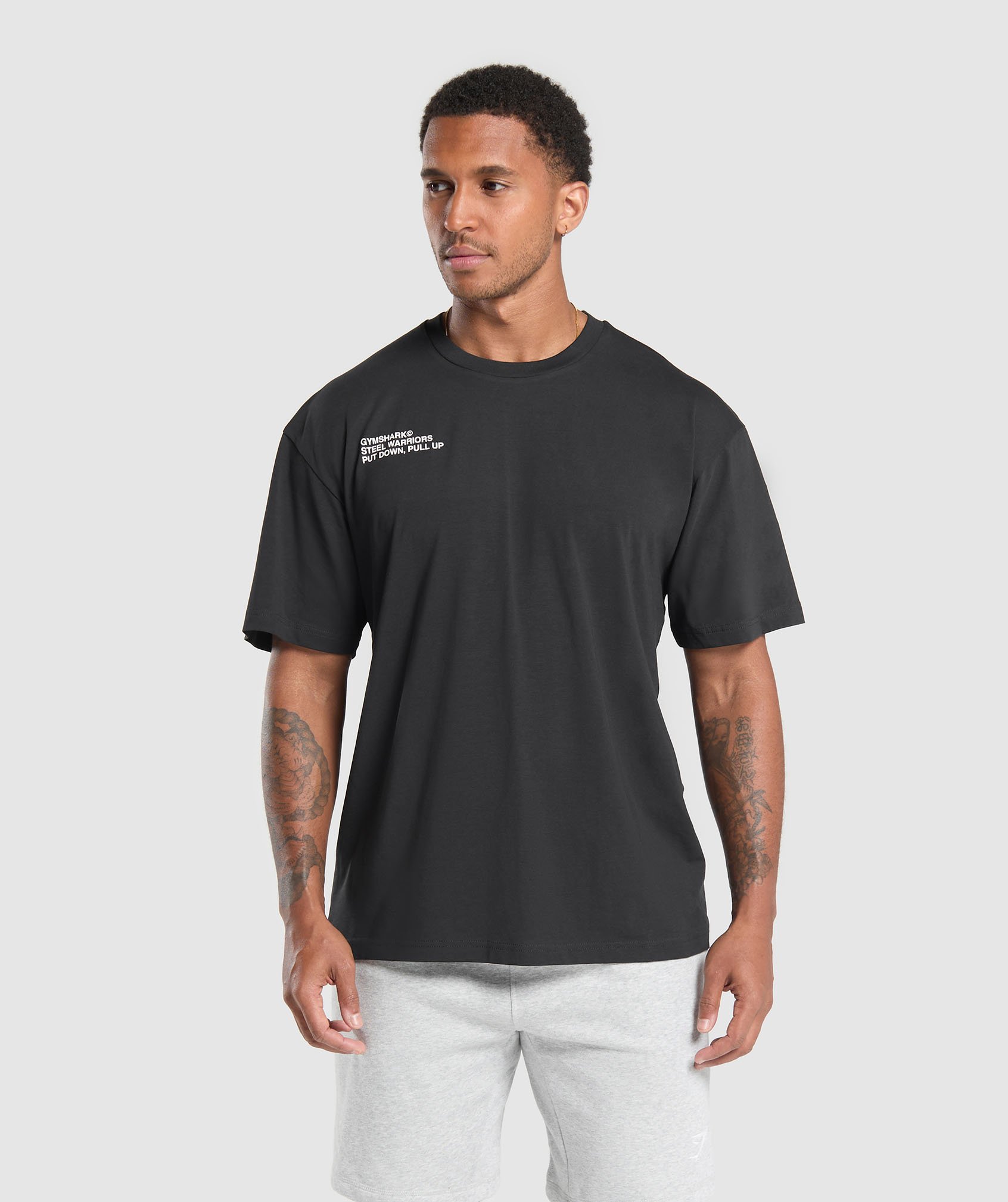 Steel Warrior T-shirt GS Black GS White A2B2E-BB2J -0744.jpg