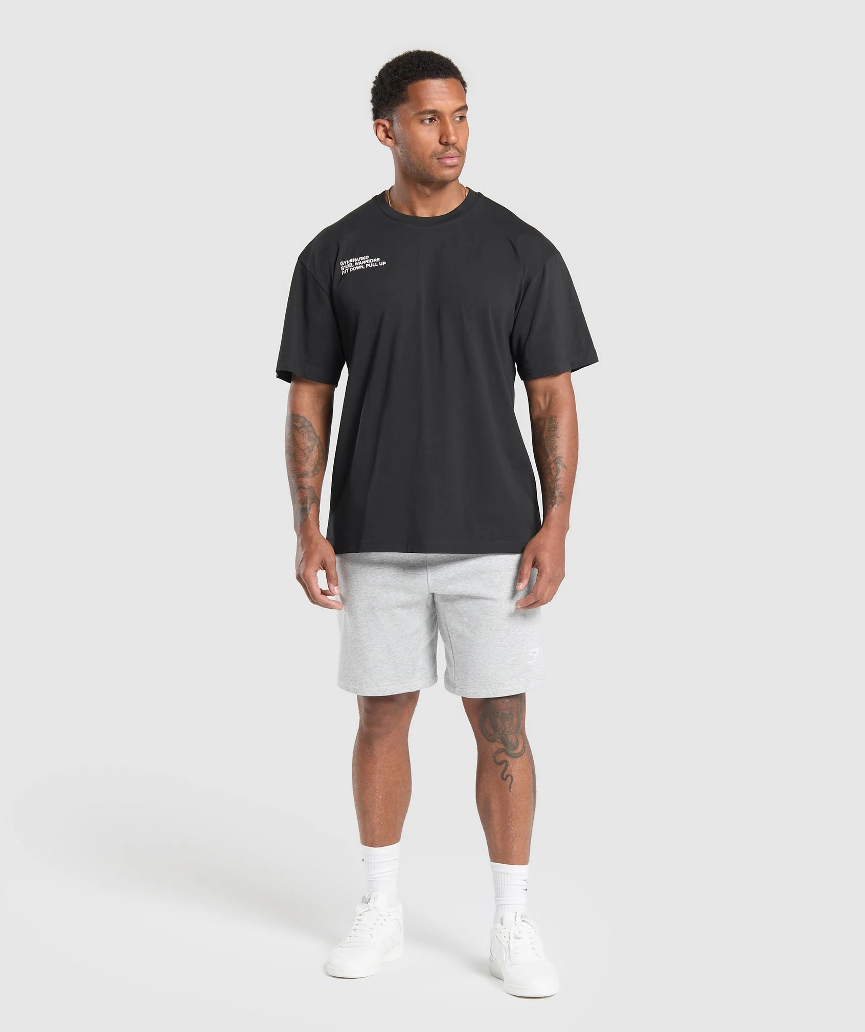 Steel Warrior T-shirt GS Black GS White A2B2E-BB2J -0767.jpg