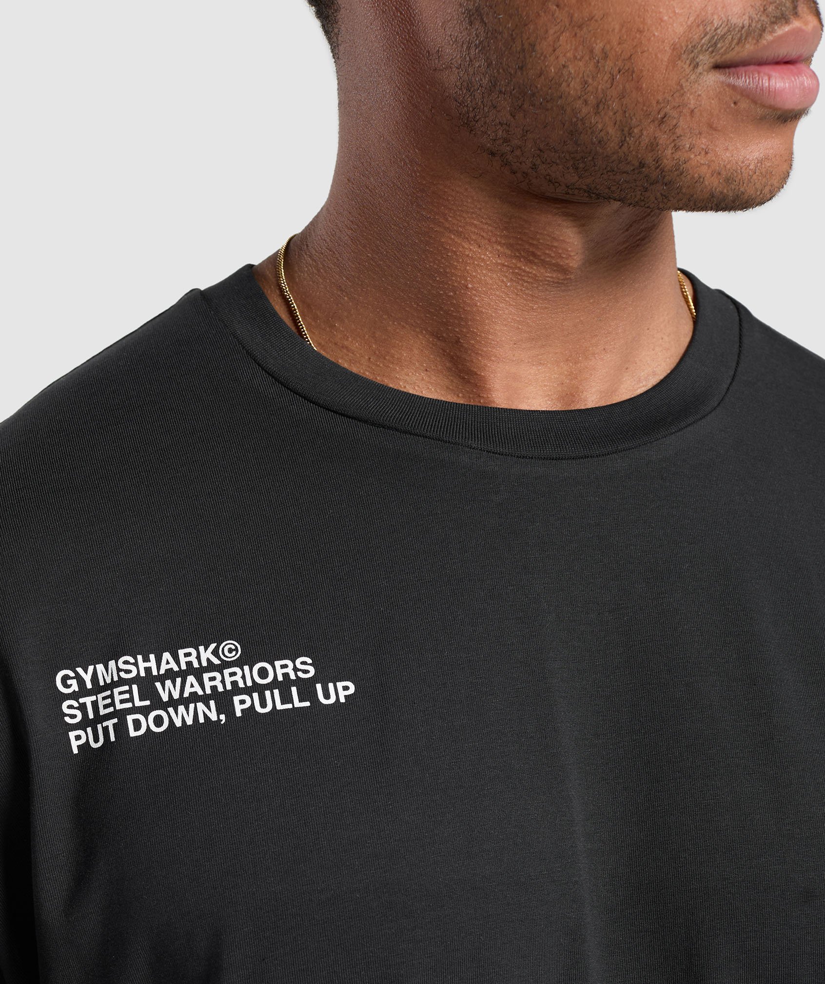 Steel Warrior T-shirt GS Black GS White A2B2E-BB2J -0762.jpg