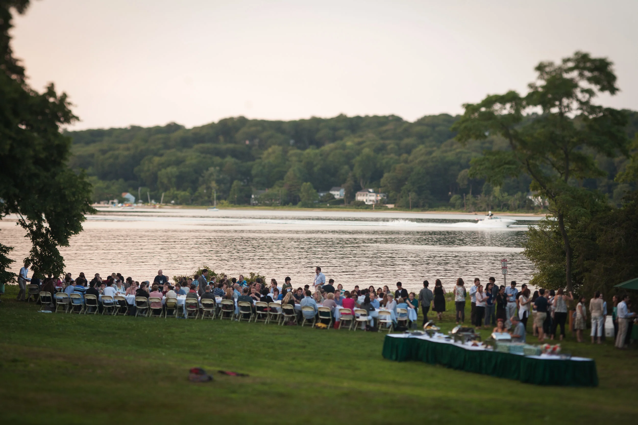 During the warmer months, many of our course and meetings social functions are held on the Airslie Lawn located by the CSHL Beach.