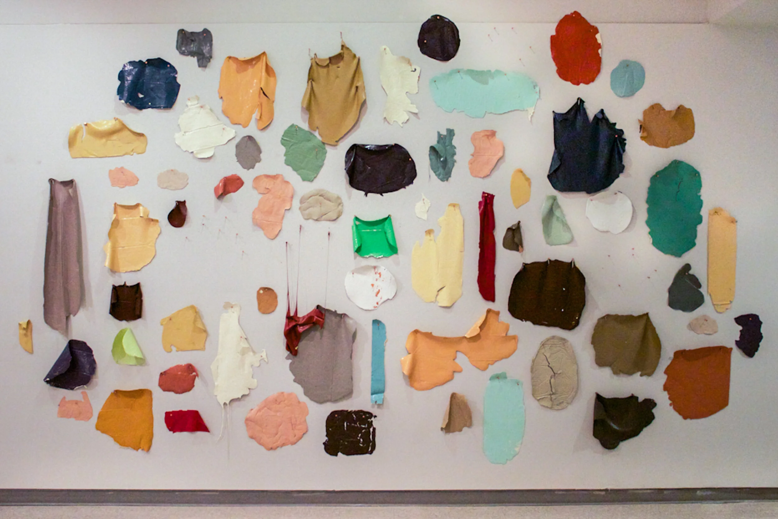 Mural 2016 House Latex and Copper Nails Installation Size Varies