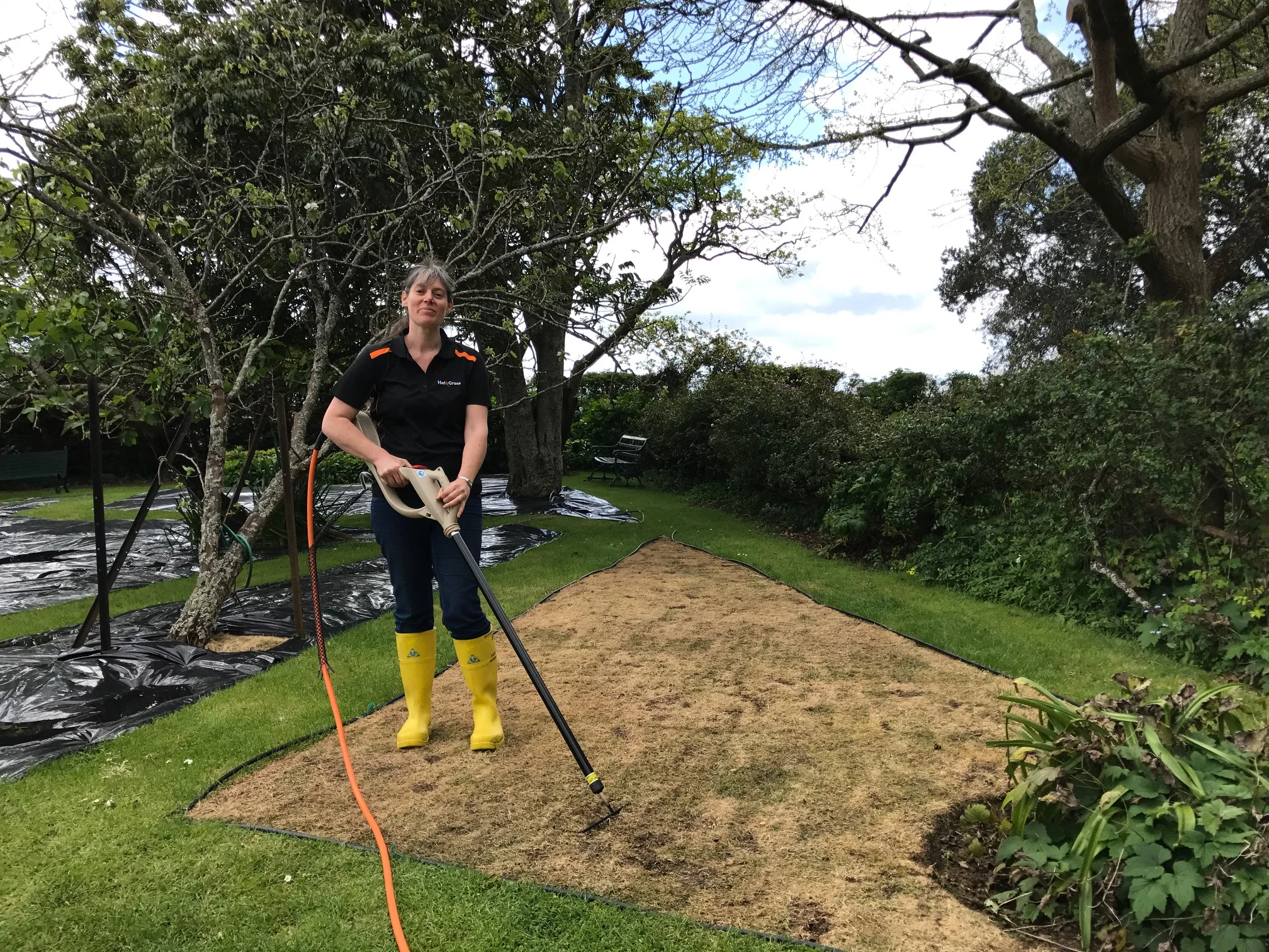 Hot Grass testing in action