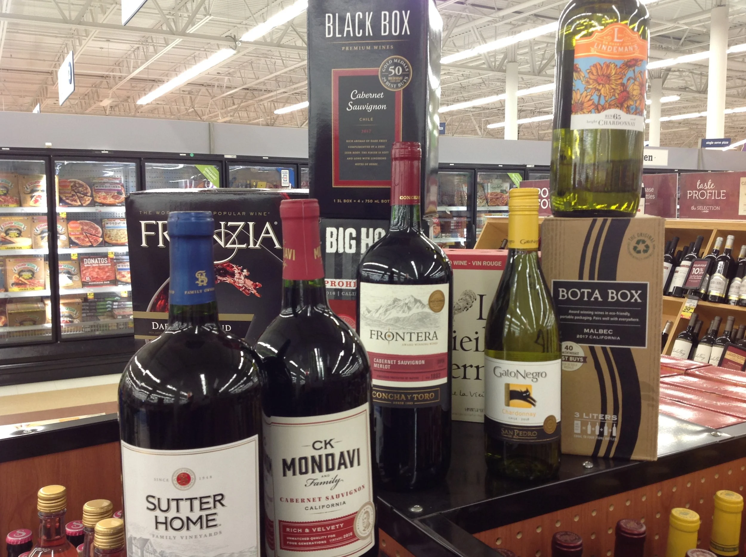 Rock Bottom Prices and Box Wines