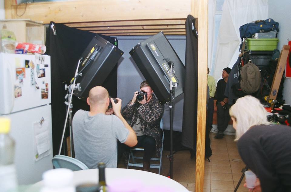 Poberaj and Randall Bellows III photograph each other. Photo: Gregoire Abrial 
