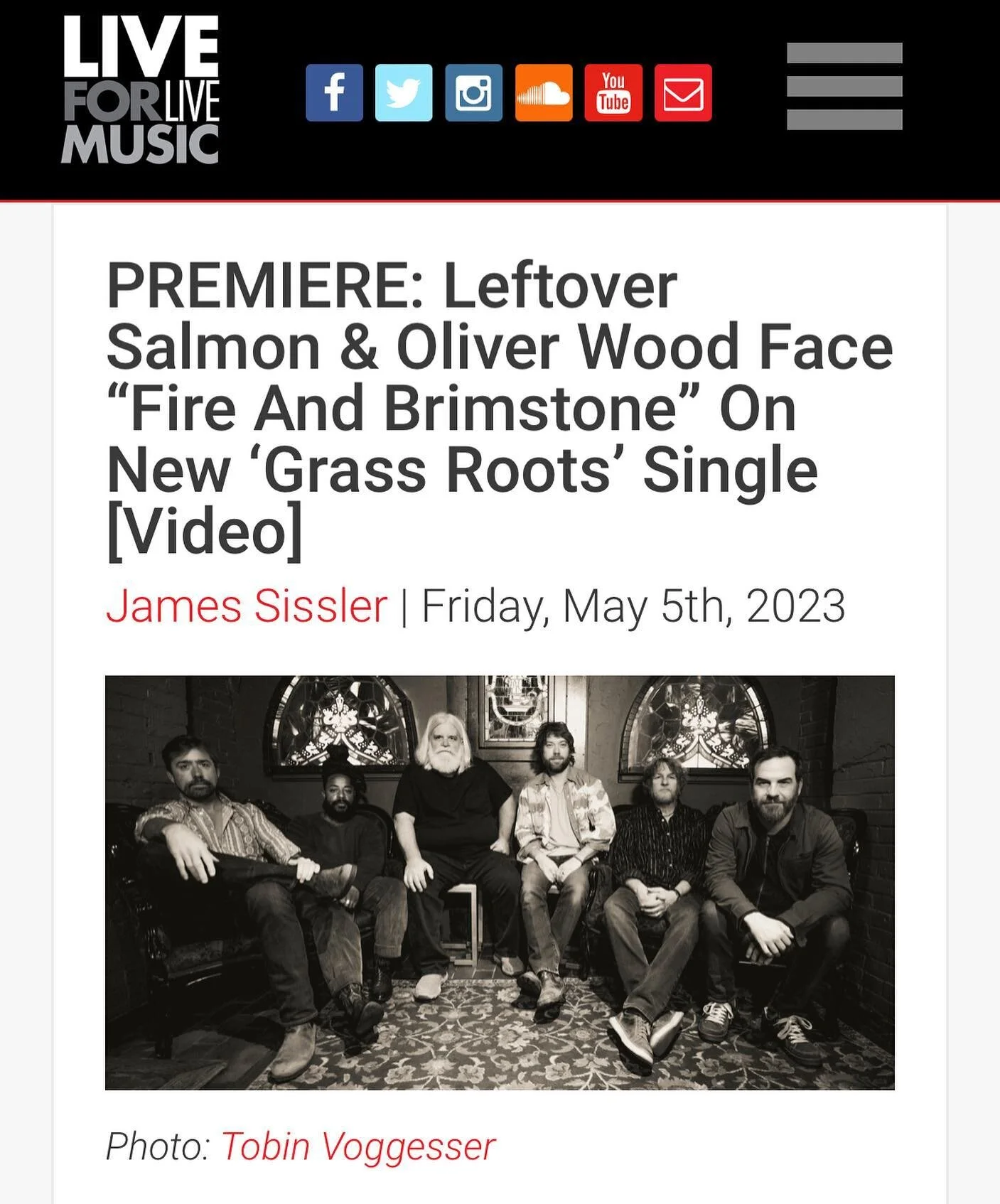 ICYMI: Our new single featuring @OliverWoodMusic is out now! GRASS ROOTS drops May 19th on @CompassRecords! (Link to @liveforlivemusic article in our story) 

And get your tickets now four our album release party over Memorial Day weekend at @SurfHot