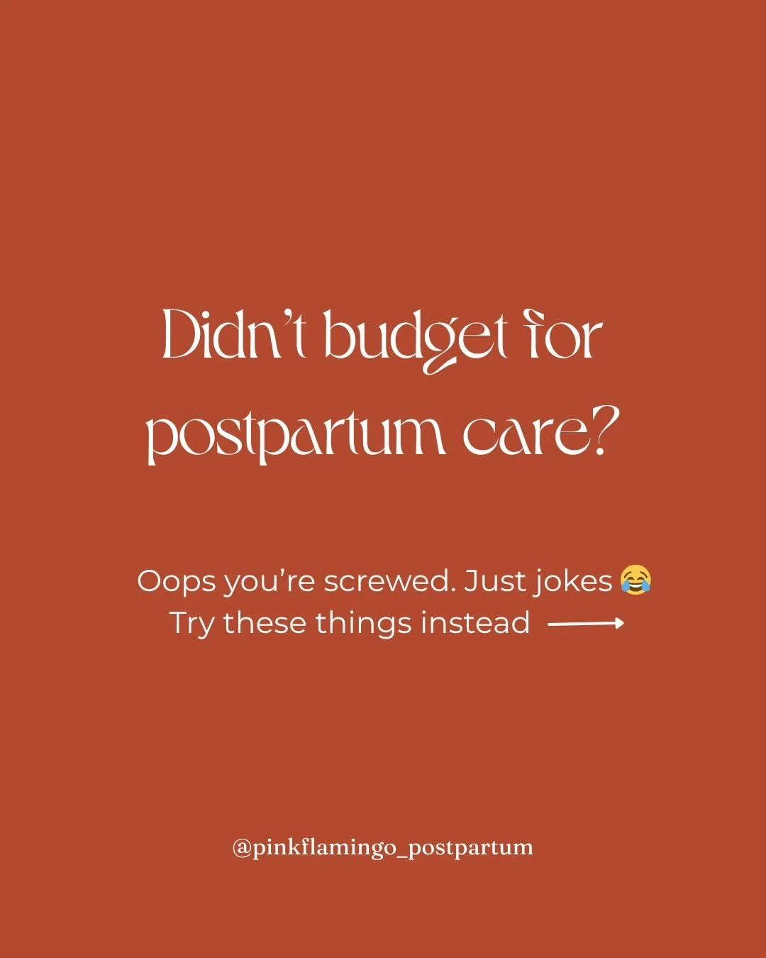 I get it. Having a baby is an expensive time and postpartum support is often an afterthought.

But don&rsquo;t think that just because you didn&rsquo;t budget for 6&ndash;9 visits with a postpartum doula that all is lost 🌸❤️There is SO much you can 
