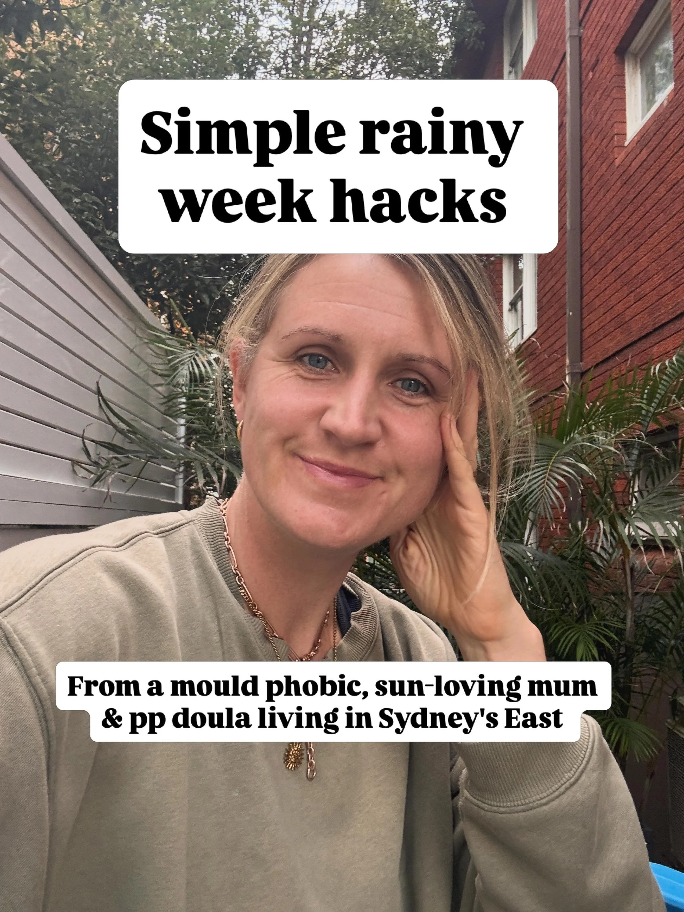Anyone else going a bit stir crazy with all the wet weather? 

It can be the perfect thing to slow us down, encourage us to get cosy and rest more - perfect for early postpartum. 

But all the rain makes mould issues go crazy, which impacts our healt