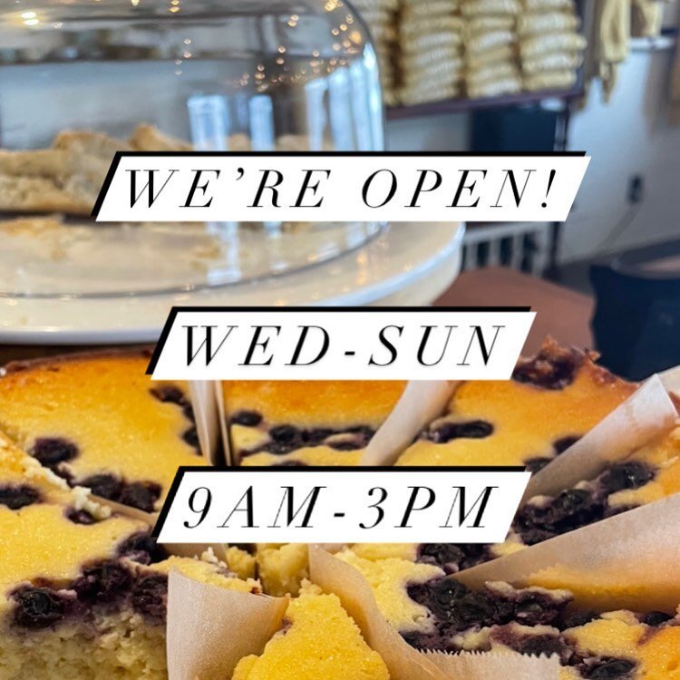 It&rsquo;s official, we&rsquo;re back! Our winters hours have been updated, Wild Honey will now be open from 9am-3pm, Wednesday to Sunday. Come in and say hi, we missed you!