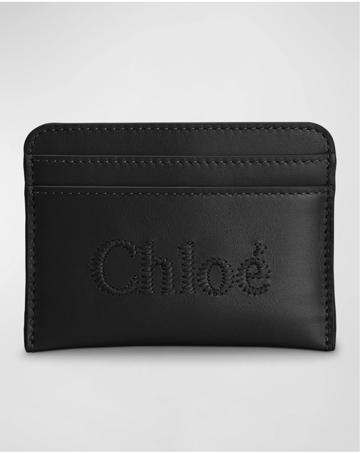 Chloe Sense Logo Calfskin Card Case $152.25