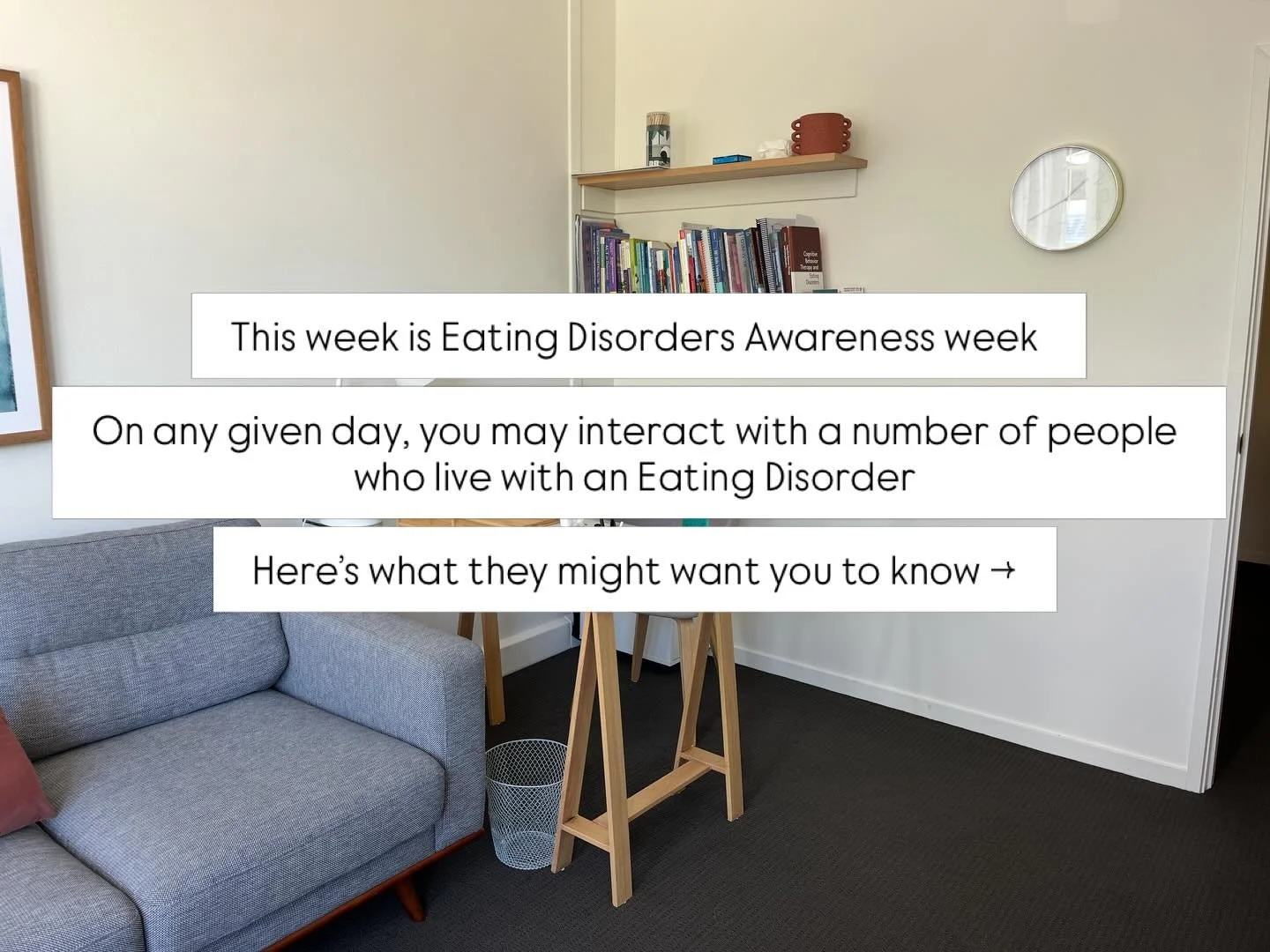 Eating Disorders are complex mental illnesses that affect up to 10% of the Australian population. Startlingly, every 52 minutes someone dies from a complication related to an Eating Disorder, making them the most fatal mental illness. Early intervent