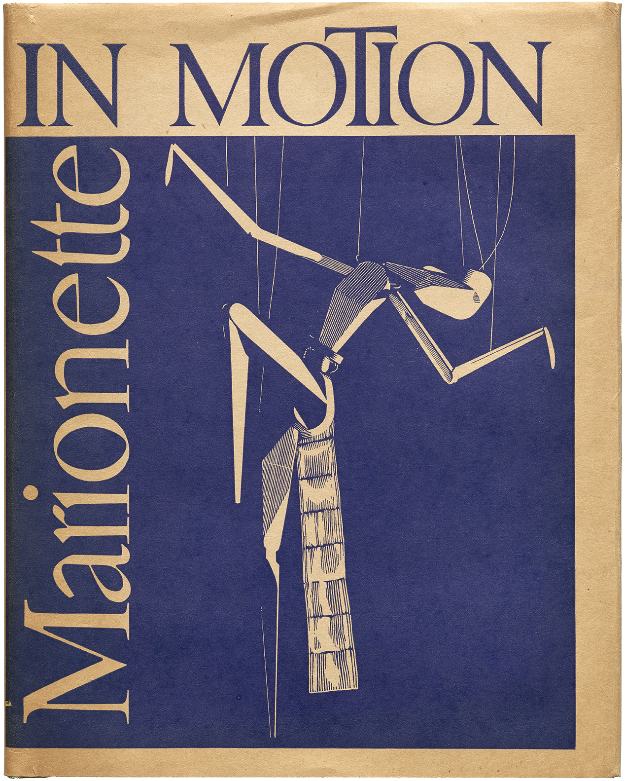  Cover for Marionette in Motion: The Püterschein System Diagrammed, Described (Detroit: Puppetry Imprints, 1939). Collection of Letterform Archive. 