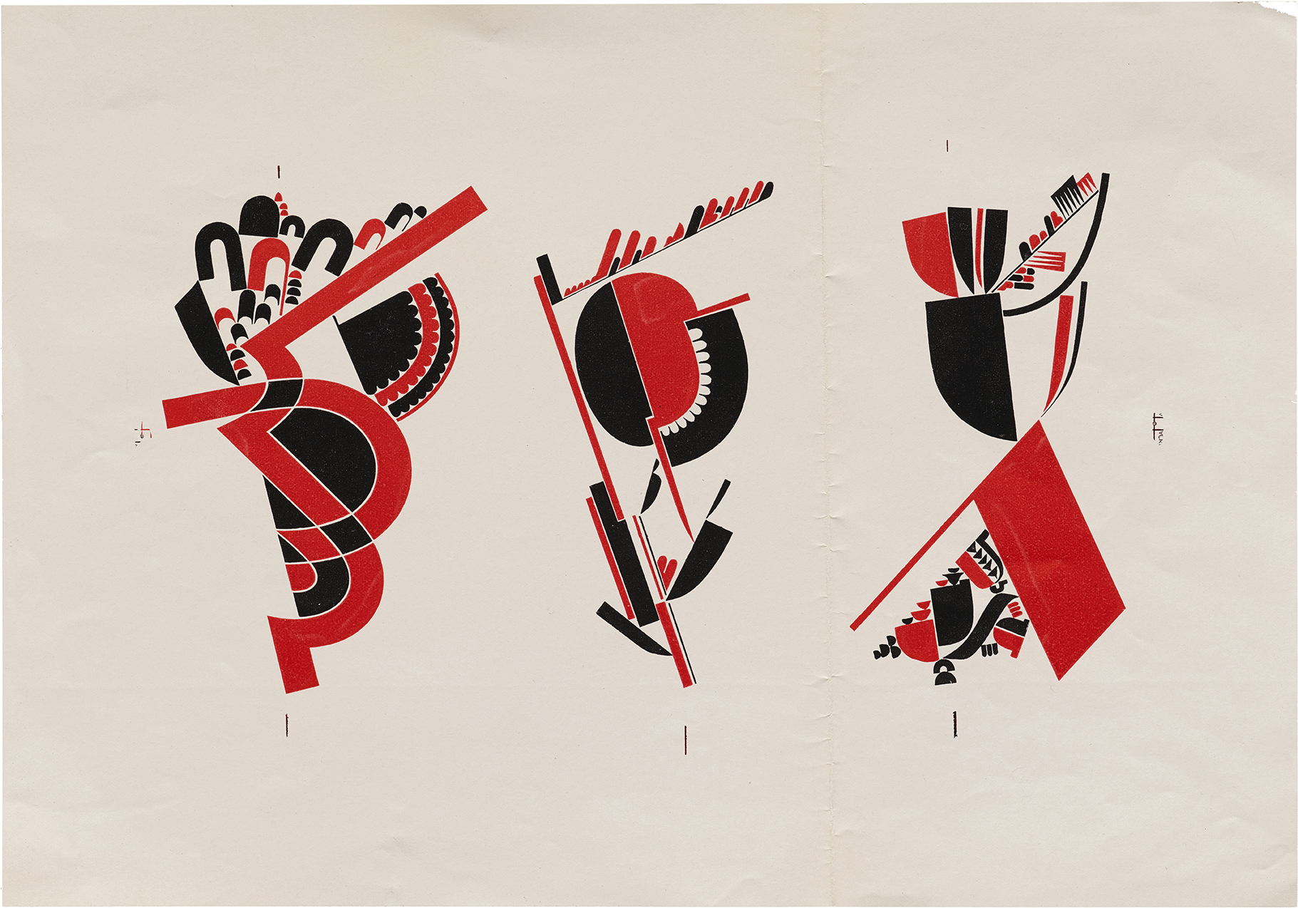  Stencil studies for Thomas Dreier, The Power of Print—and Men (Brooklyn: Mergenthaler Linotype Co., 1936). Collection of Letterform Archive. 