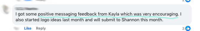Bay - screenshot - postive messaging feedback from Kayla.png