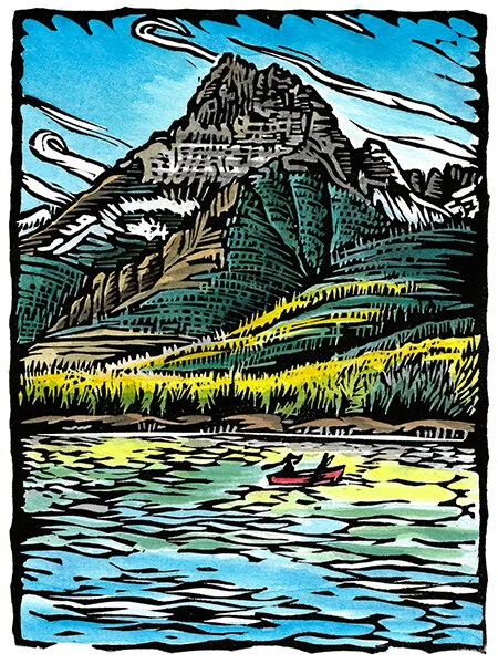 Canoeing Glacier.emeryart.2019.100dpi.jpg