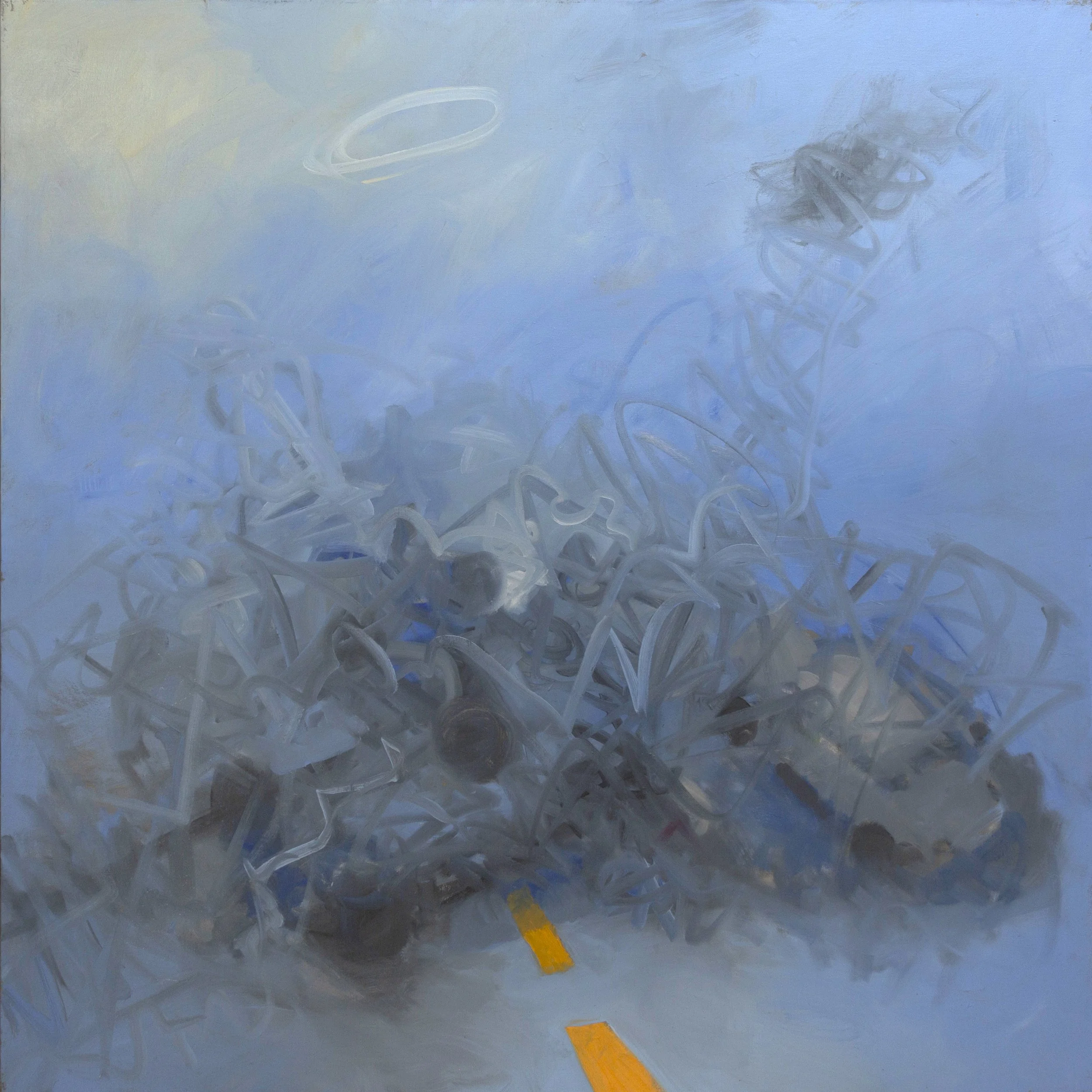 Untitled, 173 (Katrina 25), Oil on canvas , 50.0 × 50.0 × 1.6 in, 2006, Family Collection