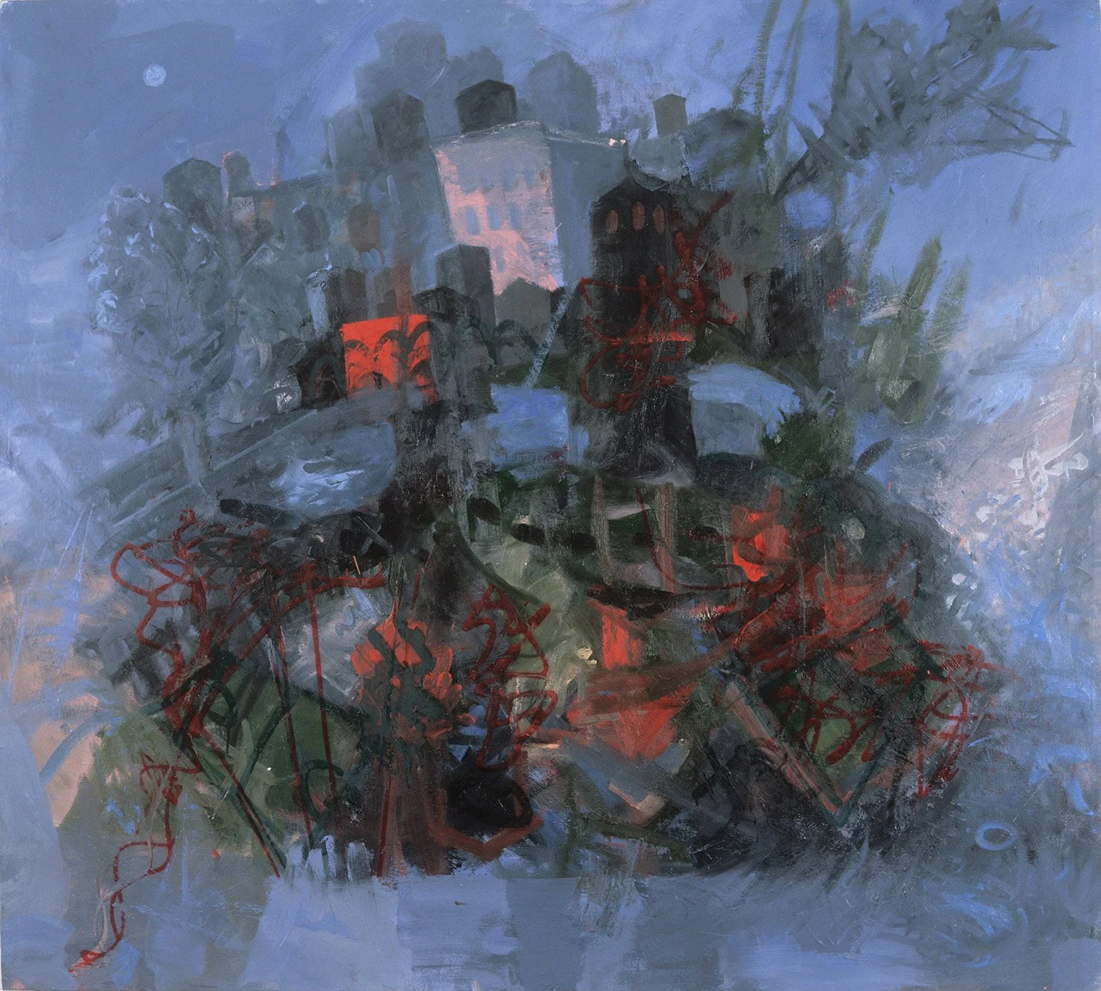 Untitled 254 - Cluster of Structures in Landscape IV