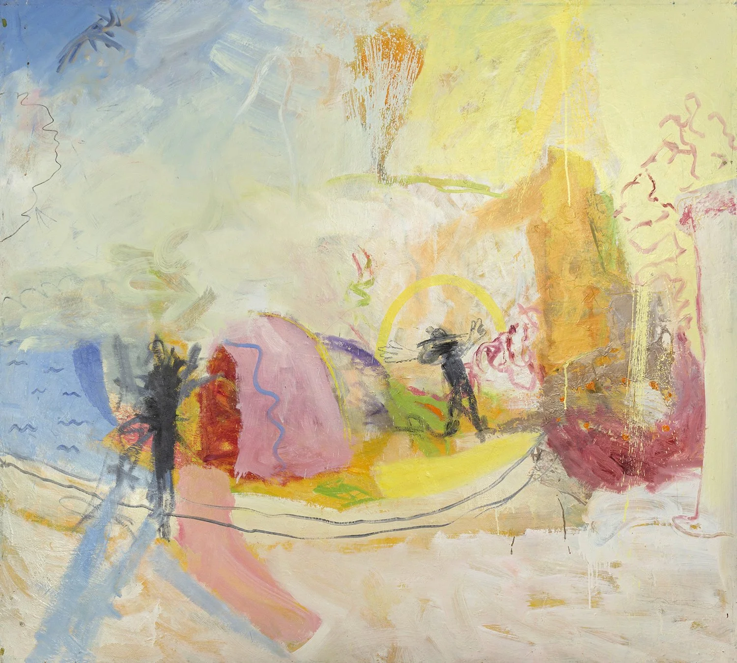 Untitled 181 - Landscape with Passing Figures