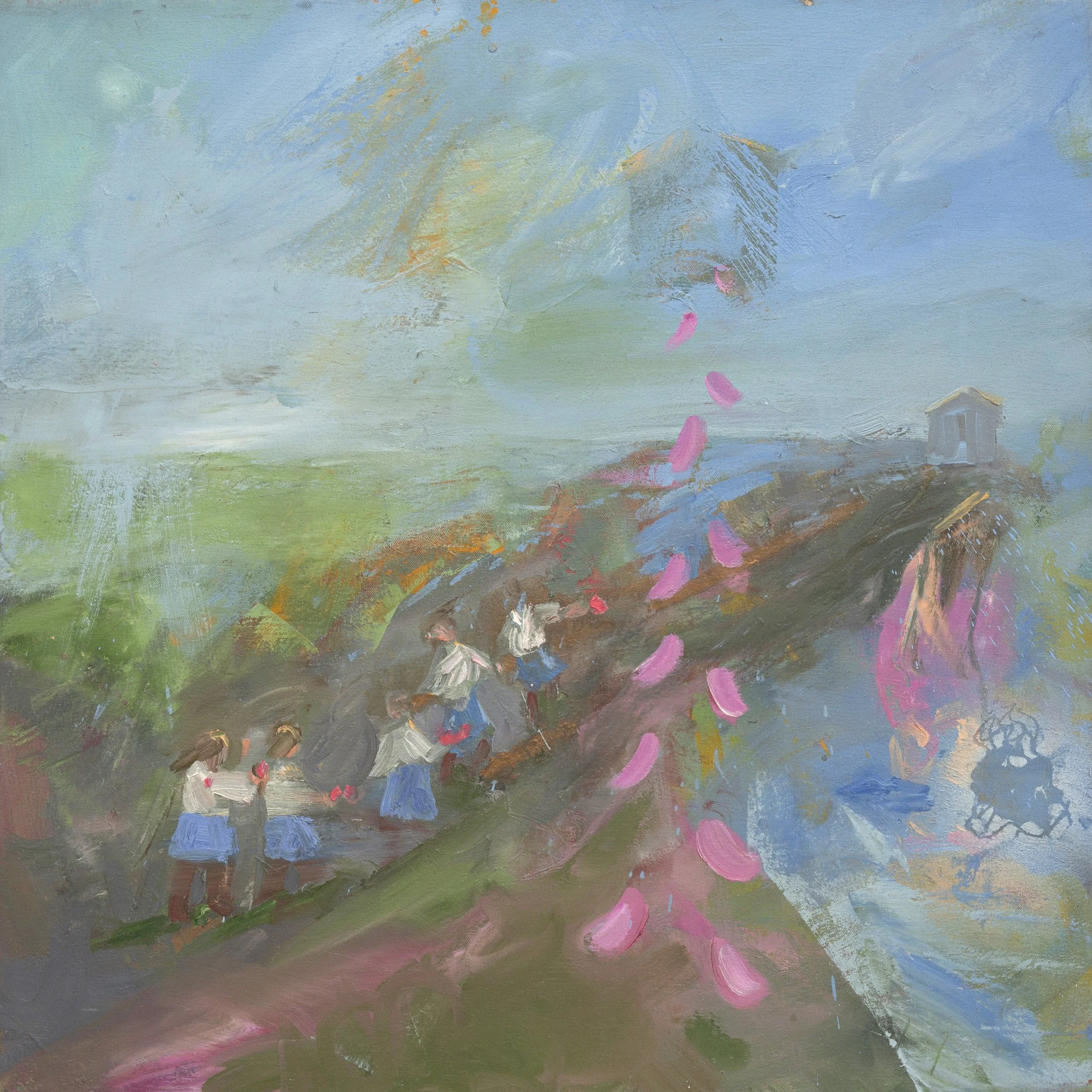 Untitled, 313 (School Girl 45), Oil on canvas, 24.8 × 24.8 × 1.6 in, 2000 - 2004, Family Collection