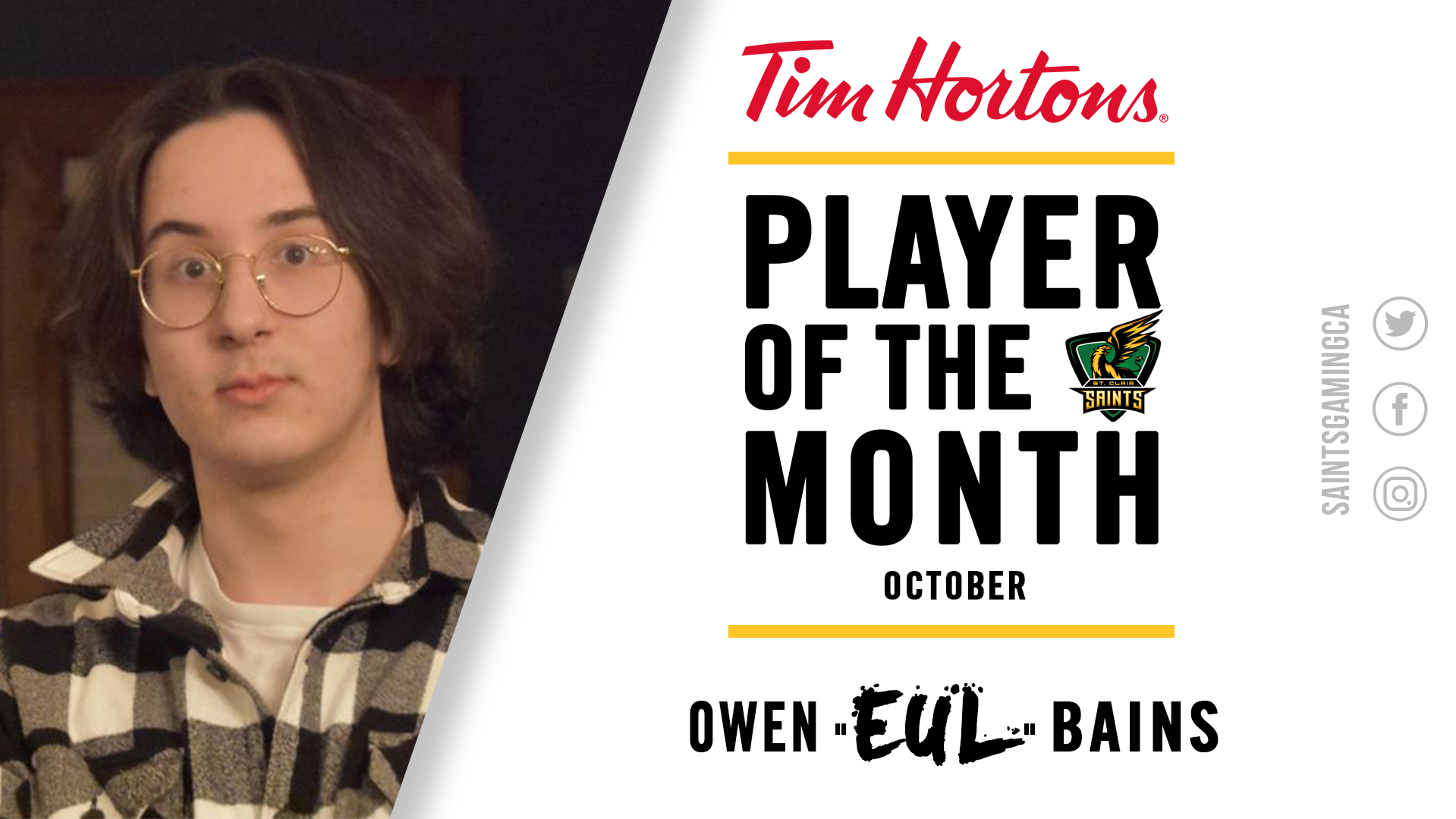 Eul awarded October Player of the Month