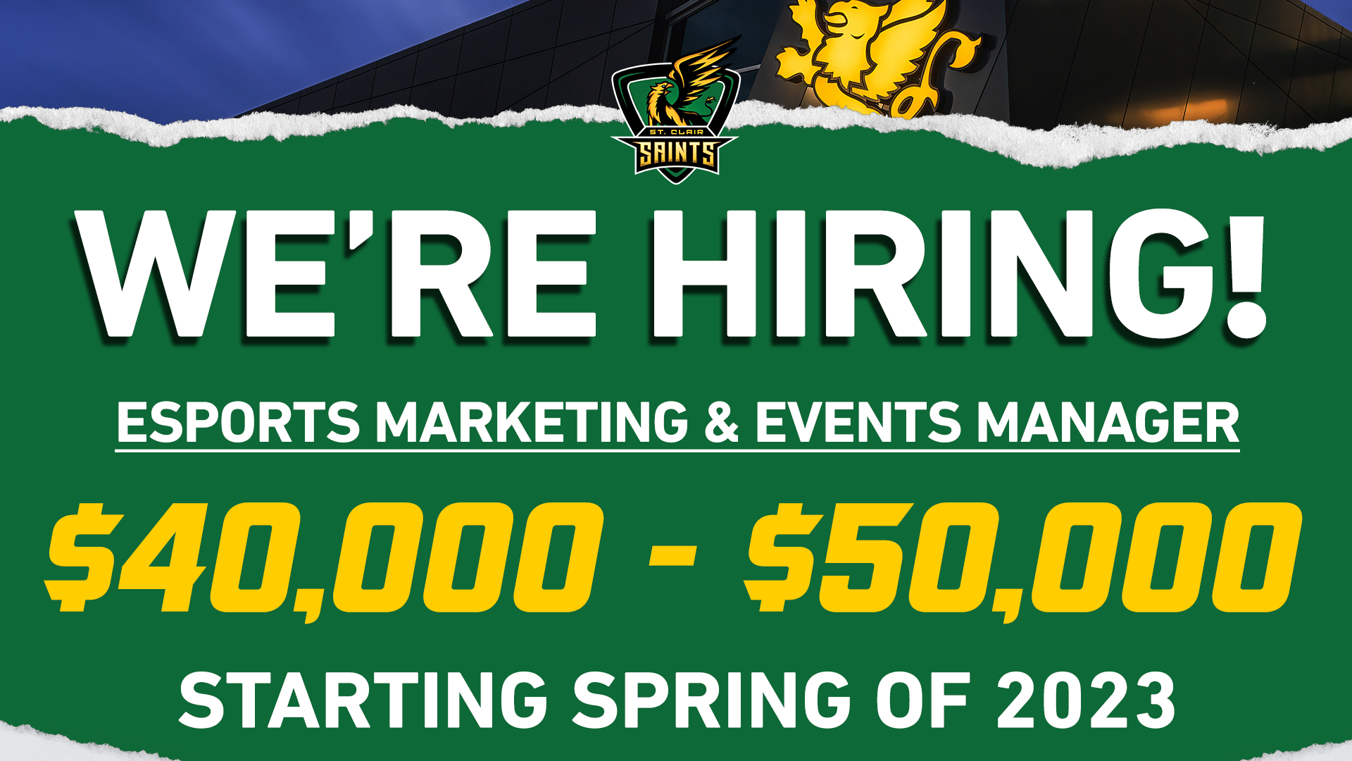 Job Posting: Esports Marketing &amp; Events Manager