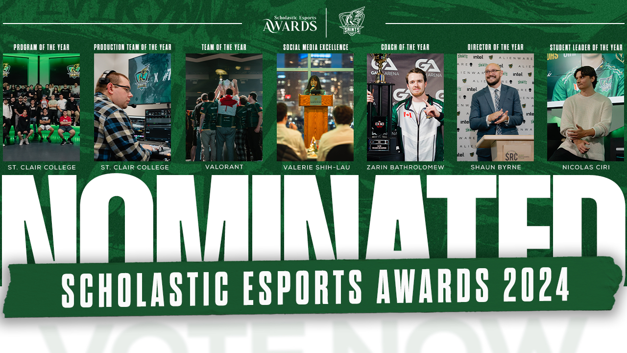 Saints Nominated for 7 Scholastic Esports Awards