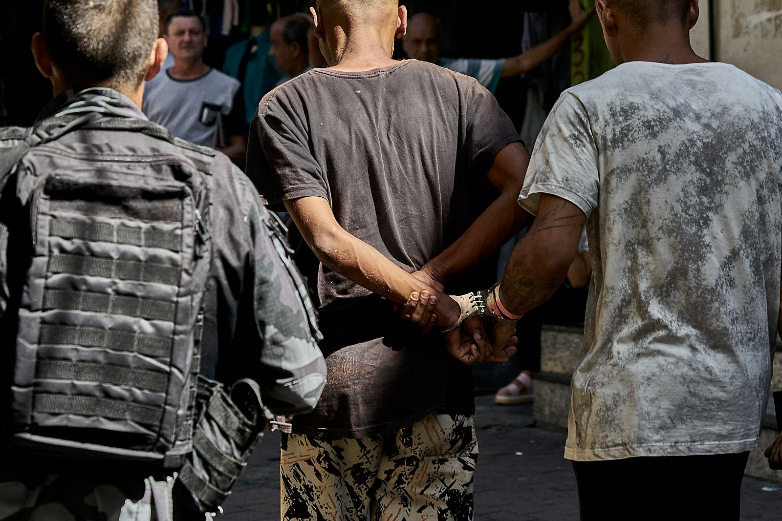 Police arrest two alleged members of one of Brazil's drug factions during an operation in Rio de Janeiro. (Photo: C.H. Gardiner)