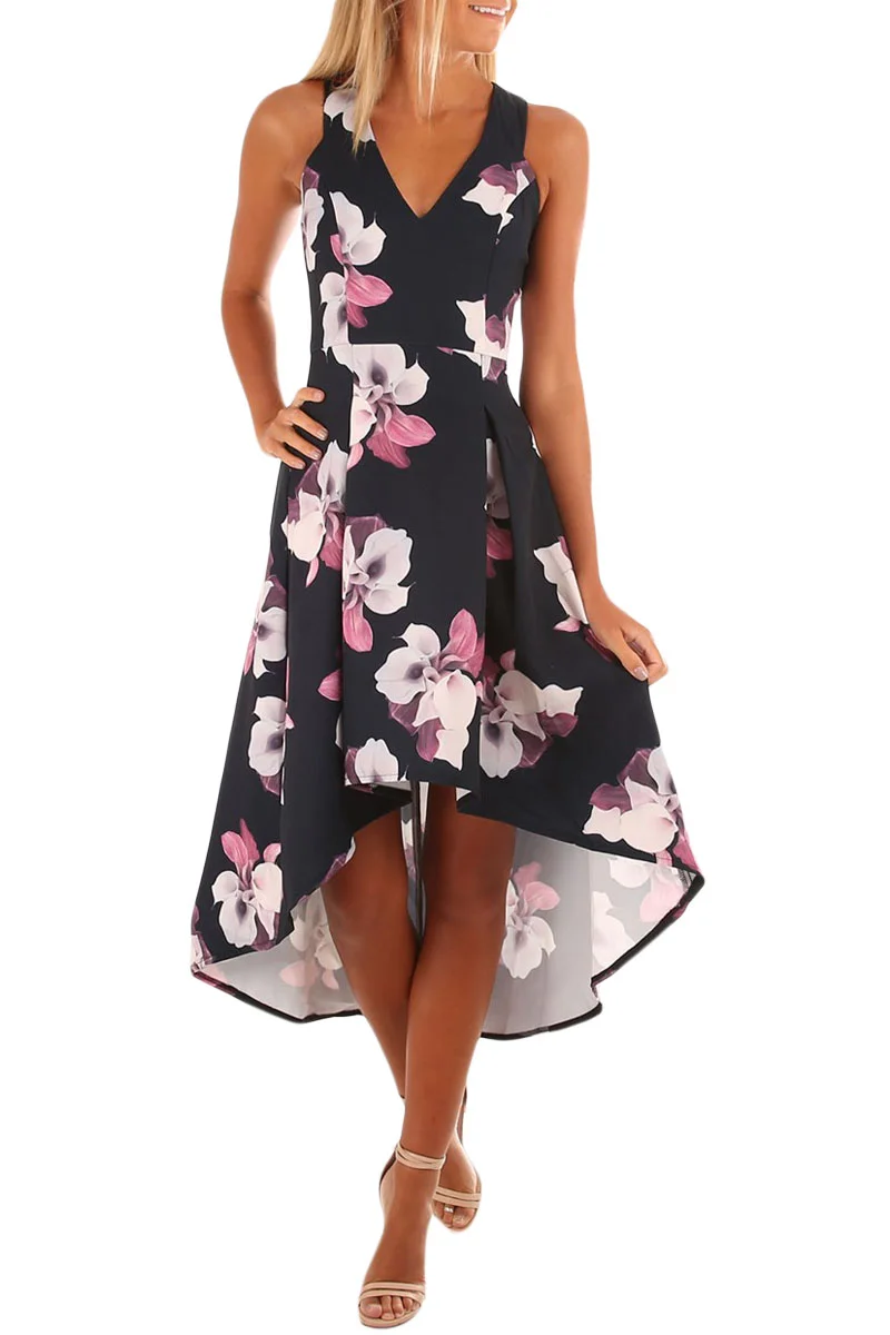 Earthly Delight Floral Irregular Dress