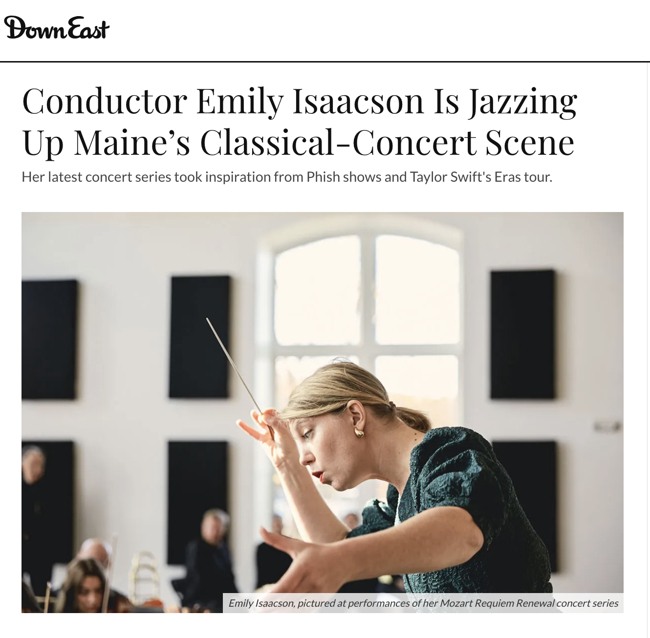 Conductor Emily Isaacson Is Jazzing Up Maine’s Classical-Concert Scene