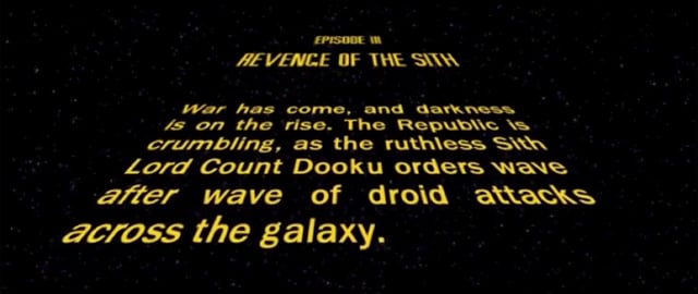 Star Wars Redux: Episode III