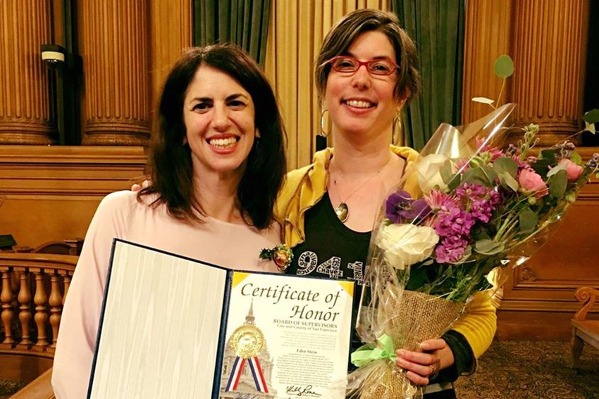 Rocking the 94110 dress with Hilary Ronen. Mission Local wrote up a great article about the award and the work I've been doing for the neighborhood.