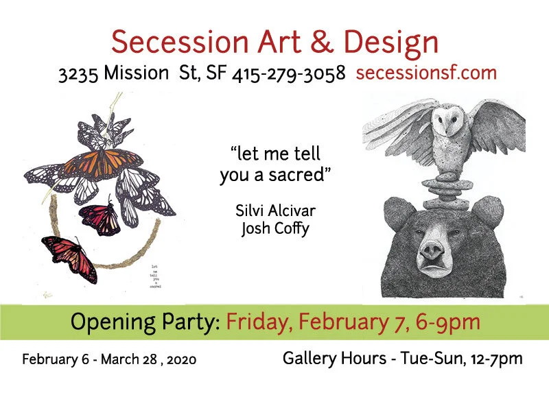 Art Opening this Friday February 7, featuring Silvi Alcivar and Josh Coffy