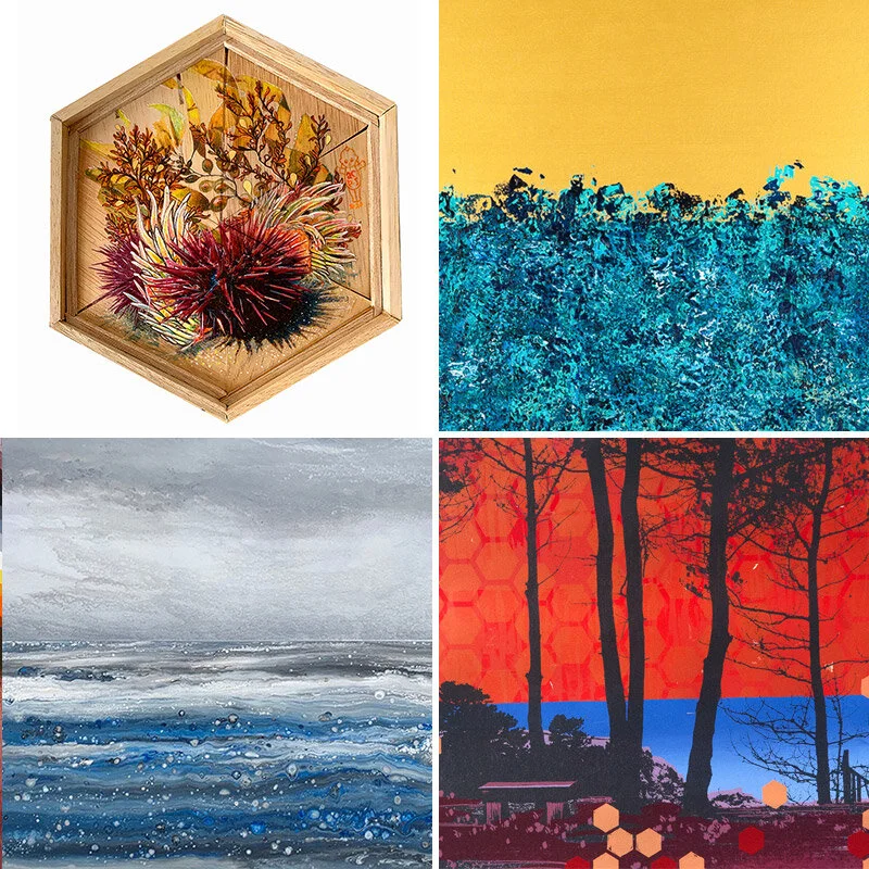 Vacation at home with ocean art