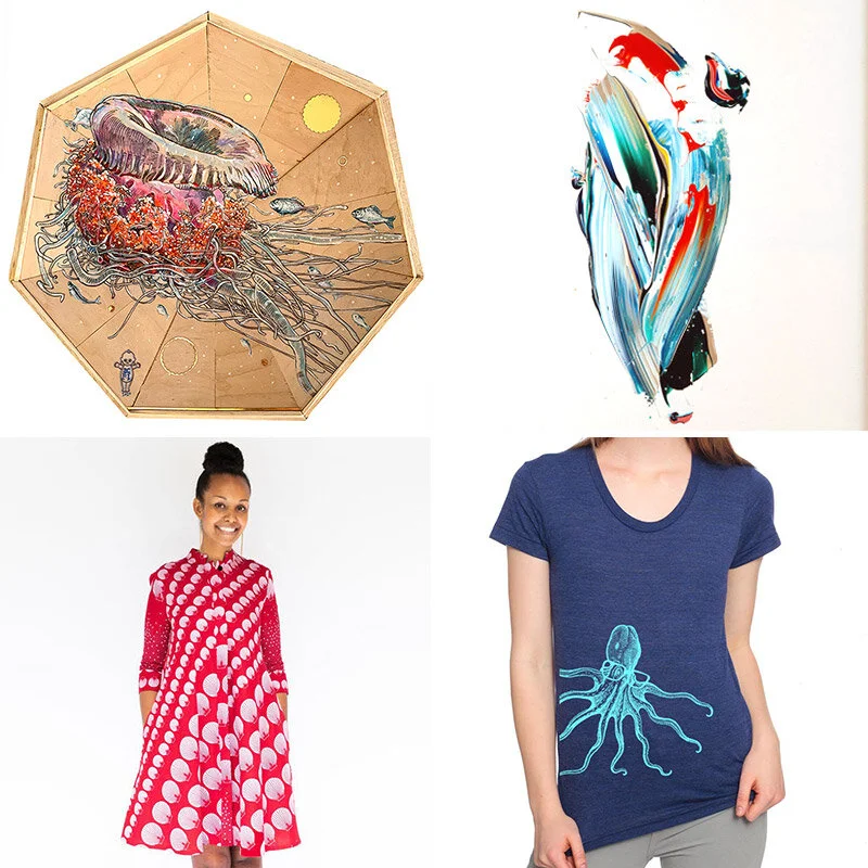 Octopus wearing glasses, and whales flying kites, oh my!