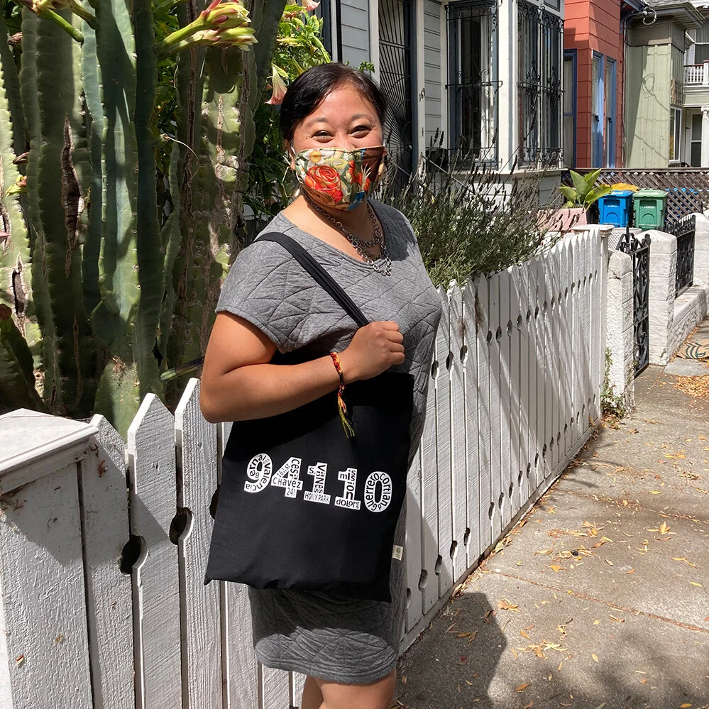 Free 94110 tote with purchase when you shop this weekend